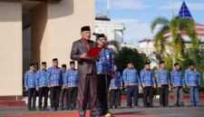 Wakil Gubernur Maluku Utara, H. Sarbin Sehe bertindak sebagai inspektur upacara pada Peringatan Hari Lahir Pancasila 2026. || dok : Humas/Adpim Malut
