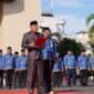 Wakil Gubernur Maluku Utara, H. Sarbin Sehe bertindak sebagai inspektur upacara pada Peringatan Hari Lahir Pancasila 2026. || dok : Humas/Adpim Malut