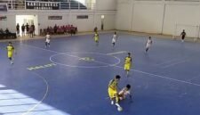 Suasana pertandingan cabang olahraga futsal pada Pekan Olahraga Provinsi (Porprov) ke-V tahun 2026. || dok : Ilham/Kasedata