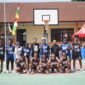 Foto bersama tim bola basket putra bersama Perbasi Kota Ternate usai mengalahkan Halmahera Tengah di laga perdana PORPROV Malut