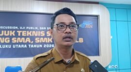 Ketua Panitia SPMB Maluku Utara, Sofyan. || dok : Ilham/Kasedata