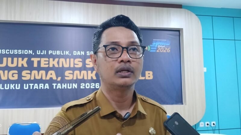 Ketua Panitia SPMB Maluku Utara, Sofyan. || dok : Ilham/Kasedata