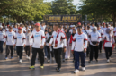 Ribuan alumni lintas angkatan tumpah ruah mengikuti kegiatan Jalan Sehat Alumni STEMAN dalam rangkaian Reuni Akbar STEMAN 2026. || dok : Kasedata.id
