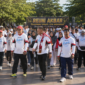Ribuan alumni lintas angkatan tumpah ruah mengikuti kegiatan Jalan Sehat Alumni STEMAN dalam rangkaian Reuni Akbar STEMAN 2026. || dok : Kasedata.id