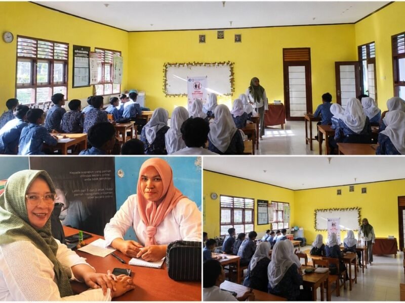 Suasana sosialisasi bahaya bullying bagi siswa-siswi kelas IX SMP Negeri 3 Kota Ternate. || dok : Kasedata