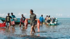 Laut Obi yang masih terjaga kelestariannya menjadi sumber mata pencaharian nelayan lokal di Desa Soligi