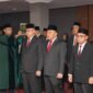 Sekda Maluku Utara, Samsuddin Abd. Kadir melantik sejumlah Pejabat Pimpinan Tinggi Pratama, Administrator, dan Pengawas di lingkungan Pemprov Malut. Prosesi pelantikan berlangsung di Aula Bidadari, Lantai 4 Kantor Gubernur Maluku Utara, Sofifi. || dok : Humas/Adpim Malut