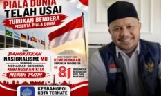 Piala Dunia Usai, Kesbangpol Ternate Ajak Kibarkan Merah Putih 