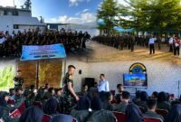 Para siswa Sekolah Rakyat Menengah Pertama (SRMP) 26 Ternate antusias mengikuti Program Taruna Bakti Akademi TNI yang dipusatkan di Pangkalan TNI Angkatan Laut (Lanal) Ternate. Kegiatan tersebut didampingi langsung para wali asuh asrama dan Kepala Sekolah. || dok : Ilham/Kasedata
