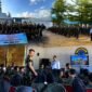 Para siswa Sekolah Rakyat Menengah Pertama (SRMP) 26 Ternate antusias mengikuti Program Taruna Bakti Akademi TNI yang dipusatkan di Pangkalan TNI Angkatan Laut (Lanal) Ternate. Kegiatan tersebut didampingi langsung para wali asuh asrama dan Kepala Sekolah. || dok : Ilham/Kasedata