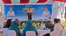 Wakil Gubernur Maluku Utara, H. Sarbin Sehe resmikan Gerakan Cepat Peduli Lingkungan Sekolah dan Gerakan Satu Rekening Satu Pelajar yang dipusatkan di SMA Negeri 3 Kota Ternate. || dok : Ilham/Kasedata