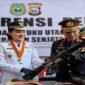 Konferensi pers yang hadiri Gubernur Maluku Utara, Sherly Tjoanda bersama Kapolda Maluku Utara Irjen Pol. Arif Budiman dihalaman Kantor Gubernur Sofifi. || dok : Ilham/Kasedata