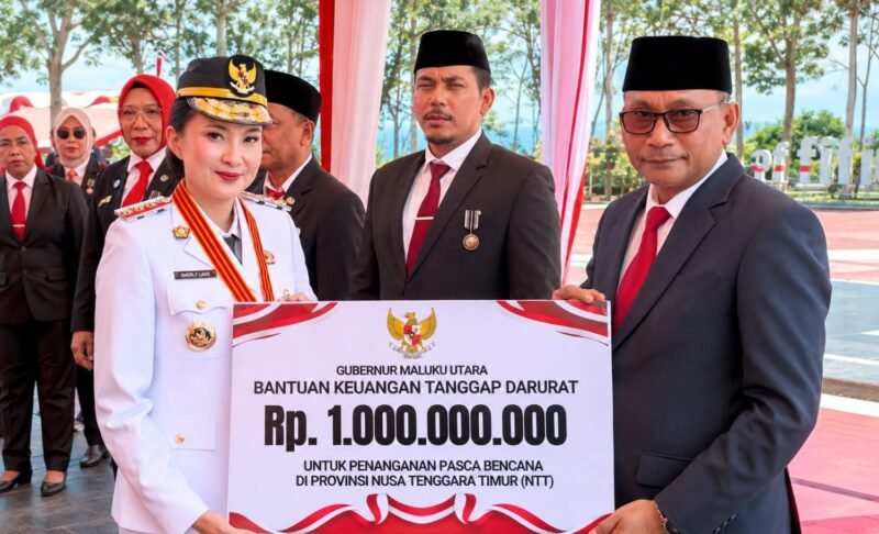 Pemprov Maluku Utara menyalurkan bantuan keuangan tanggap darurat sebesar Rp 1 miliar untuk mendukung penanganan bencana yang melanda masyarakat di Nusa Tenggara Timur (NTT). || dok : Kasedata