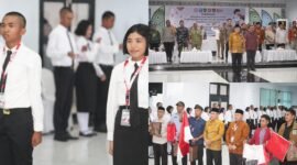 Pembukaan Diklat Paskibraka Kota Ternate Tahun 2026 yang berlangsung di Aula Kantor Wali Kota Ternate [Foto : edo huka/kasedata]
