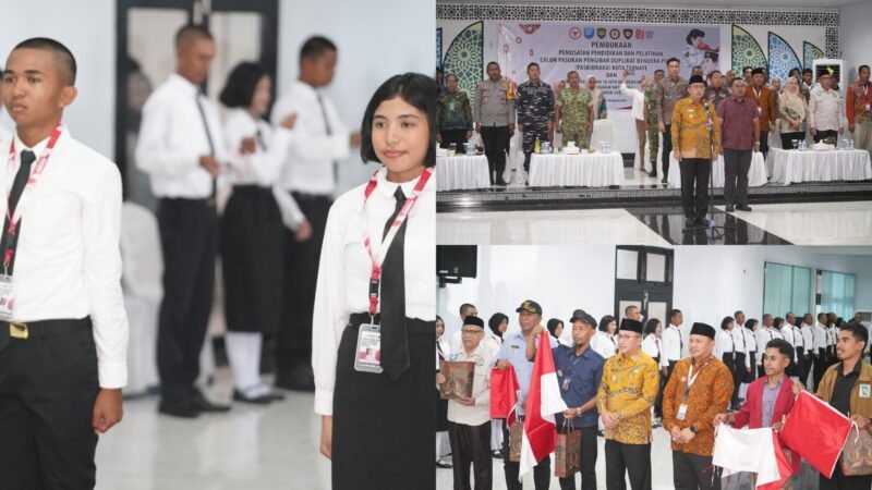 Pembukaan Diklat Paskibraka Kota Ternate Tahun 2026 yang berlangsung di Aula Kantor Wali Kota Ternate [Foto : edo huka/kasedata]