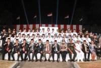 62 anggota Paskibraka Kota Ternate Tahun 2026 yang resmi dikukuhkan 