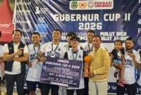 Ketua Pengurus Provinsi Persatuan Bola Basket Seluruh Indonesia (PERBASI) Maluku Utara Sarmin S. Adam, usai rangkaian pertandingan. || Foto : Kasedata.id