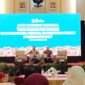 Kepala Dinas Pendidikan dan Kebudayaan Maluku Utara, Abubakar Abdullah, dalam sambutannya di Rakor Sinergi Pemerintah Pusat dan Daerah dalam Penguatan Mutu, Pemerataan, dan Transformasi Pendidikan di Malut. || Foto : Kasedata.id