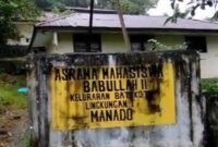 Kondisi Asrama Mahasiswa Maluku Utara di Manado. || Foto : Kasedata.id