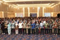Rakor pendidikan yang dihadiri ratusan kepala SMA/SMK dan SLB se-Maluku Utara di Dafam Bella Hotel Ternate. || Foto : Kasedata.id