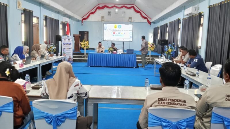 Dikbud Kabupaten Pulau Taliabu bersama Badan Penjaminan Mutu Pendidikan (BPMP) Provinsi Maluku Utara saat menggelar pendampingan perencanaan dan penganggaran terkait SPM bidang pendidikan tahun 2026 [ dok : karno/kasedata]