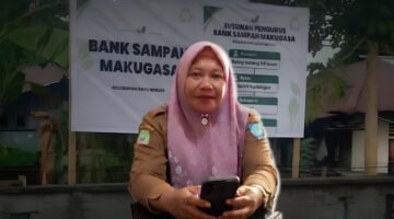 Lokasi bank sampah makugasa/lurah kayu merah fatma waheng [dok : kasedata.id]