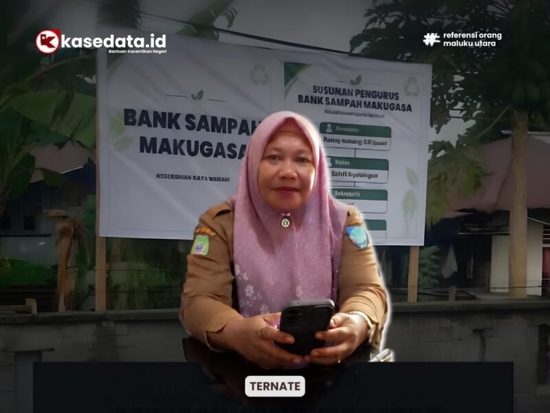 Lokasi bank sampah makugasa/lurah kayu merah fatma waheng [dok : kasedata.id]