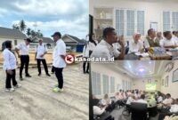Pertemuan disertai pemaparan huntap Jambula oleh Kepala Dinas Perkimtaan Kota Ternate/Kunjungan rombongan ke lokasi oleh Disperkim CK Pemprov Jatim [dok : kasedata]
