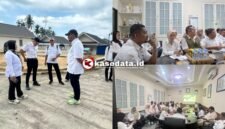 Pertemuan disertai pemaparan huntap Jambula oleh Kepala Dinas Perkimtaan Kota Ternate/Kunjungan rombongan ke lokasi oleh Disperkim CK Pemprov Jatim [dok : kasedata]