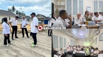Pertemuan disertai pemaparan huntap Jambula oleh Kepala Dinas Perkimtaan Kota Ternate/Kunjungan rombongan ke lokasi oleh Disperkim CK Pemprov Jatim [dok : kasedata]