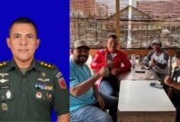 Letkol Lotus Malino Sihombing/Inisiatif pembantukan pengurus PGSI Maluku Utara yang berlangsung di Cafe Jarod Ternate [dok : kasedata.id]