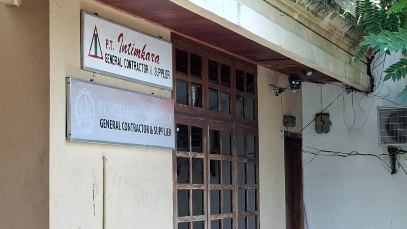 Kantor PT Intimkara yang terletak di Jl. Mononutu, Kelurahan Tanah Raja, Kota Ternate. || Foto : Kasedata.id