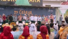 Wakil Gubernur Malut, H. Sarbin Sehe membuka kegiatan Kemah Generasi Berkarakter yang melibatkan pelajar SMA, SMK, dan SLB se-Maluku Utara. || Foto : Kasedata.id