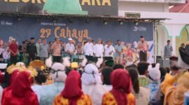 Wakil Gubernur Malut, H. Sarbin Sehe membuka kegiatan Kemah Generasi Berkarakter yang melibatkan pelajar SMA, SMK, dan SLB se-Maluku Utara. || Foto : Kasedata.id