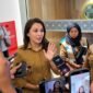 Gubernur Maluku Utara, Sherly Tjoanda Laos di wawancarai sejumlah awak media. || Foto : Kasedata.id