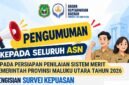 Imbauan pengisian Survei Kepuasan dan Keterikatan Pegawai ASN Tahun 2026 melalui portal INAgov oleh BKD Provinsi Maluku Utara. || Foto : Kasedata.id