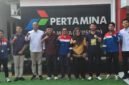 Wakil Gubernur Maluku Utara, H. Sarbin Sehe, didampingi Kepala Dinas ESDM Abdul Karim Usman dan Kepala Dinas Perindag, Ronny Saleh meninjau langsung Fuel Terminal Ternate. || Foto : Kasedata.id