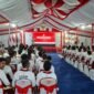 Ketua DPD Partai Gerindra Provinsi Maluku Utara, Sahril Thahir dalam sambutannya di acara Diklat. || Foto : Kasedata.id