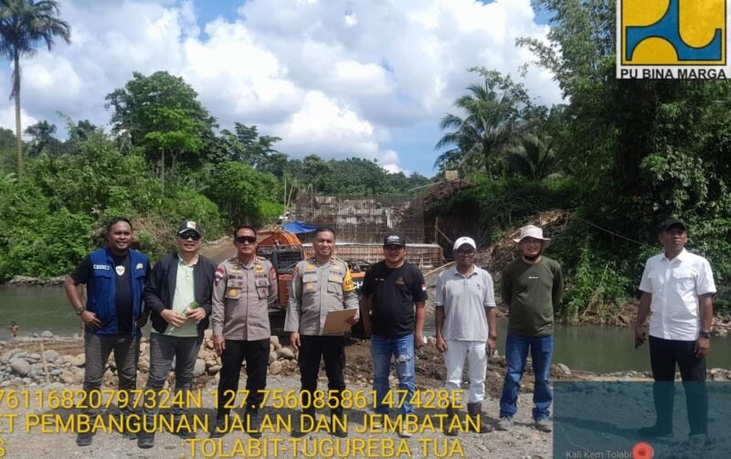 Lokasi ruas jalan dan jembatanTogoreba Tua-Tolabi. || Kasedata.id