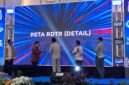 Wakil Gubernur Maluku Utara, H. Sarbin Sehe, didampingi Kepala DPMPTSP Malut, Nirwan M.T. Ali, dan Bupati Halmahera Utara, saat meresmikan peluncuran Gerbang Investasi Daerah dalam rangkaian North Moluccas Business Forum 2026. || Foto : Kasedata.id
