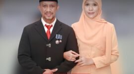 Tonny S Pontoh bersama istrinya Eva Kumala Intan, usai dilantik sebagai Kepala BPBD Kota Ternate [dok : kasedata.id]
