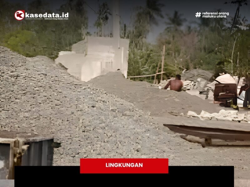 Pengerukan material sirtu di Sungai Ake Dolik, Desa Dolik, menjadi perhatian oleh BWS Maluku Utara [dok : kasedata]