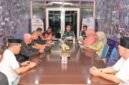 Sekda Kota Ternate Rizal Marsaoly, saat memimpin rapat tim penanganan Karhutla TPA Takome dan Sulamadaha [dok : kasedata]