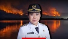 Kondisi kebakaran hutan dan lahan (Karhutla) yang melanda wilayah Kecamatan Taliabu Barat Laut, Lede, dan Taliabu Utara/Bupati Pulau Taliabu [dok : istimewa]