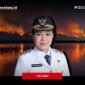 Kondisi kebakaran hutan dan lahan (Karhutla) yang melanda wilayah Kecamatan Taliabu Barat Laut, Lede, dan Taliabu Utara/Bupati Pulau Taliabu [dok : istimewa]