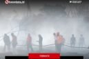 Upaya tim gabungan memadamkan sisa api bawah tanah TPA Takome Kota Ternate [dok : istimewa]