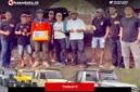 Ternate Jeep Community (TJC) saat menyaluarkan bantuan logistik ke petugas karhutla di TPA Takome [dok : kasedata]