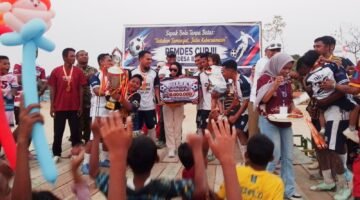 Kalahkan Sulamina, Badai Biru Juara Pemdes Cup III