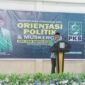 Sekda Muhlis Soamole saat memberikan sambutan pada kegiatan pengukuhan DPC PKB Kepulauan Sula [dok : karno/kasedata]