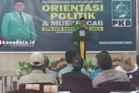 Sekretaris Wilayah PKB Maluku Utara, Abdul Malik Sillia, saat memberikan sambutan [dok : karno/kasedata]